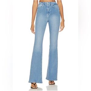 Frame Le Super High Flare Jeans in Danbury Blue Size 23